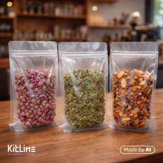 بسته بندی خوراکی پاکت باکس پوچ شفاف براق ۱۷×۲۸ سانتیمتری (کارتن ۵ کیلوگرمی)