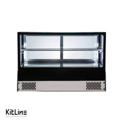خرید شوکیس سرد دو طبقه رومیزی ۱۲۰ سانتیمتری کیچن تک (kitchentech)