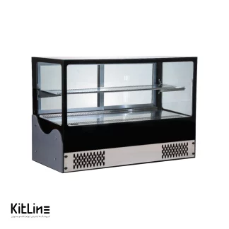 شوکیس سرد دو طبقه رومیزی ۱۲۰ سانتیمتری کیچن تک (kitchentech)