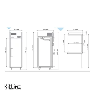 یخچال ایستاده درب استیل Igloo مدل RS-ST18