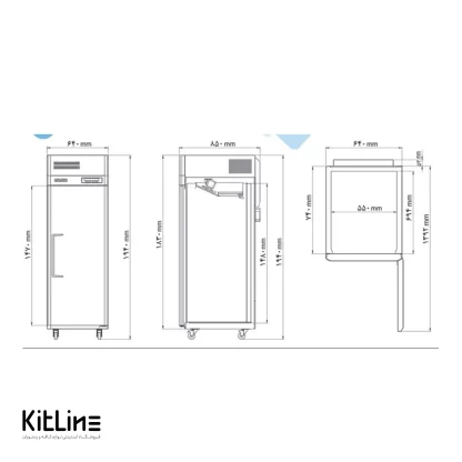یخچال ایستاده درب استیل Igloo مدل RS-ST18