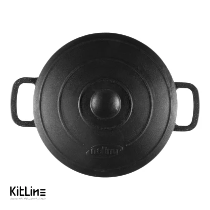 تابه وک چدنی سایز ۲۸ درب دار نالینو (Nalino) - Image 3