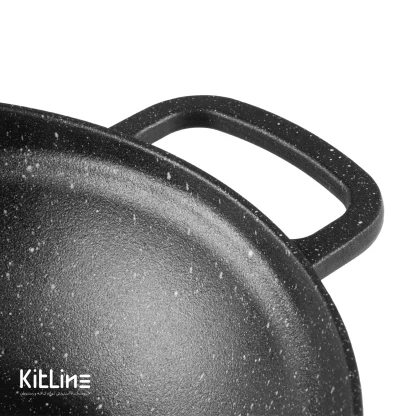 تابه وک چدنی سایز ۲۸ درب دار نالینو (Nalino) - Image 4