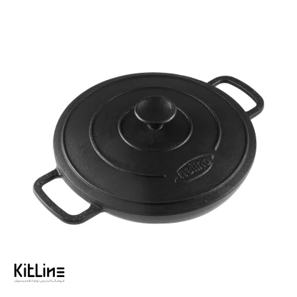 تابه وک چدنی سایز ۲۸ درب دار نالینو (Nalino) - Image 7