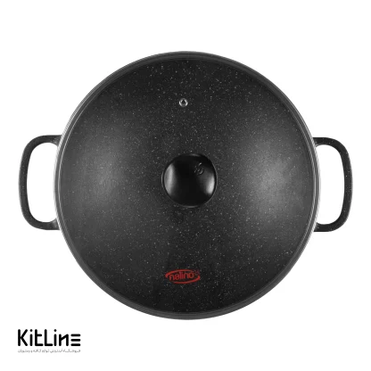 تابه وک چدنی سایز ۳۲ درب دار نالینو (Nalino) - Image 8