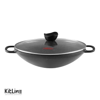 تابه وک چدنی سایز ۳۲ درب دار نالینو (Nalino)