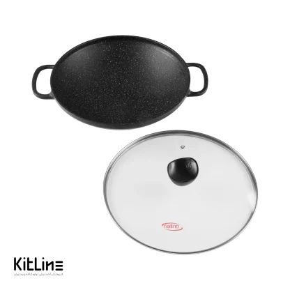 تابه وک چدنی سایز ۳۲ درب دار نالینو (Nalino) - Image 6