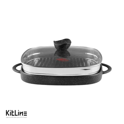 تابه گریل چدن دو طرفه سایز ۲۸ درب دار نالینو مدل لورنزا (Lorenza) - Image 7