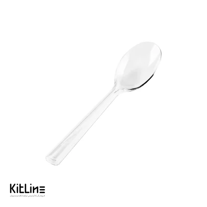 قاشق یکبار مصرف پلی استایرن شفاف مدل سیدنی طب پلاستیک (کارتن ۱۰۰۰ عددی) - Image 3