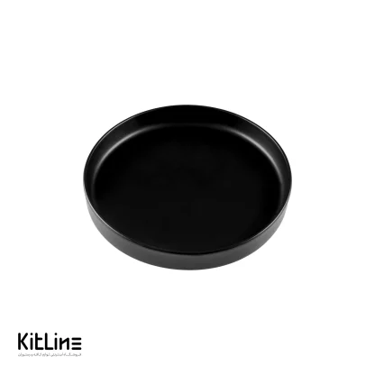 بشقاب پرسلین ۲۷ سانتیمتری مشکی آرتیزان مدل کفا - Image 2