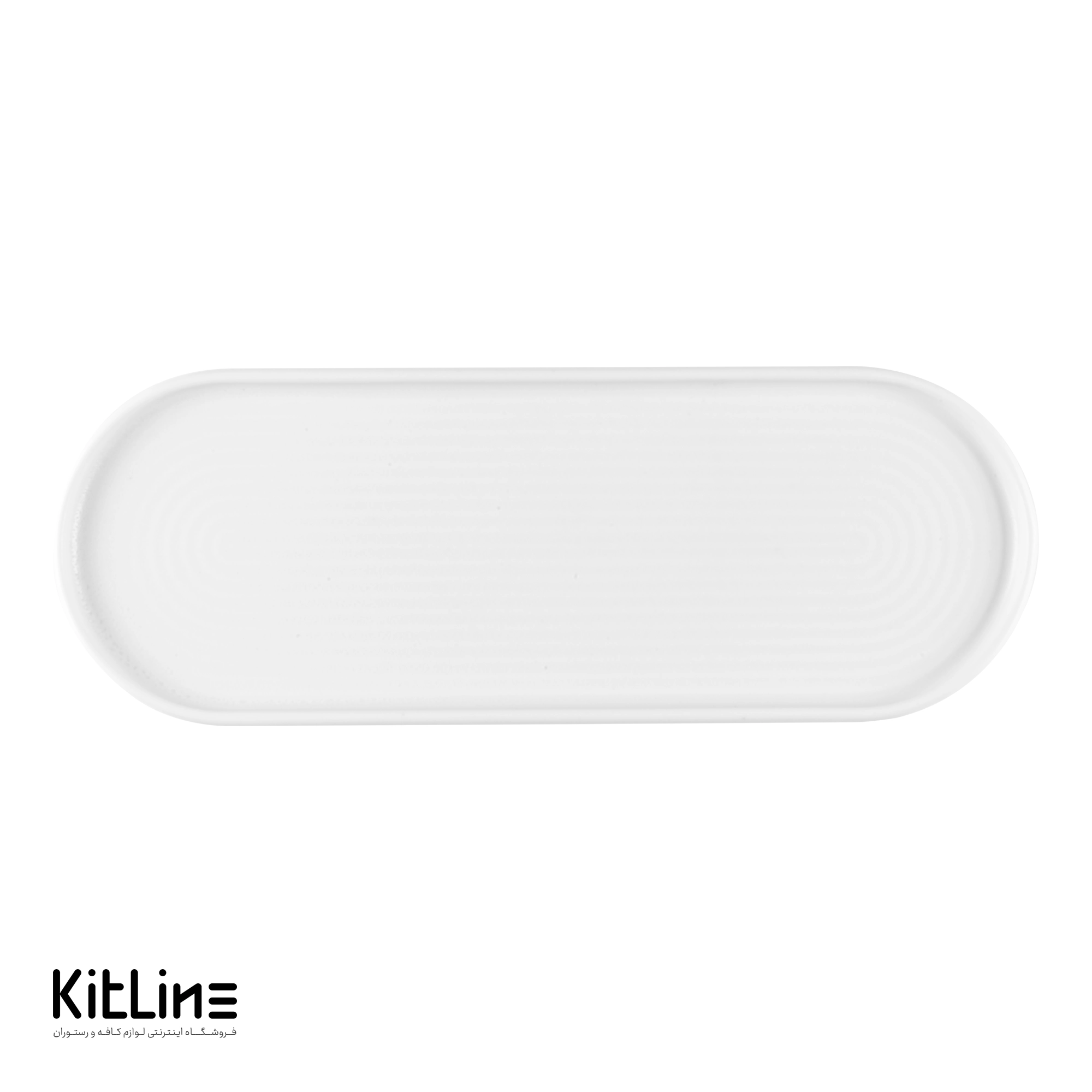 بشقاب پرسلین ۳۰ سانتیمتری سفید آرتیزان مدل رینگ - تصویر 4