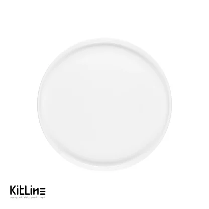 بشقاب پرسلین ۳۰ سانتیمتری سفید آرتیزان مدل کفا - Image 3