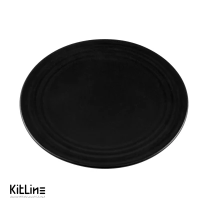 بشقاب پرسلین ۳۰ سانتیمتری مشکی آرتیزان مدل رینگ - Image 2