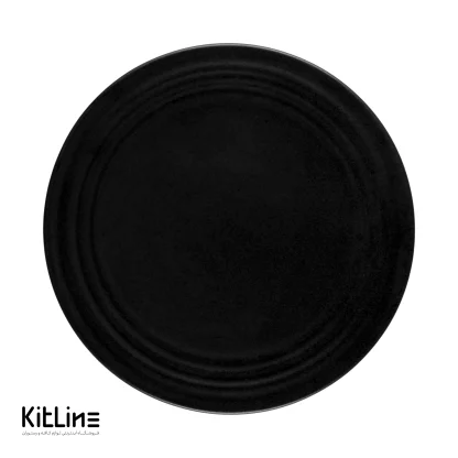 بشقاب پرسلین ۳۰ سانتیمتری مشکی آرتیزان مدل رینگ - Image 3