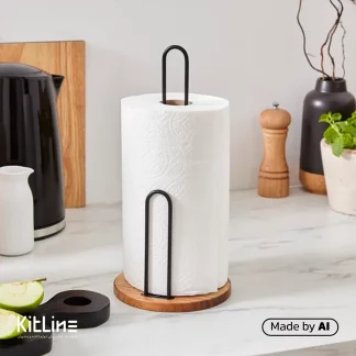 دستمال کاغذی حوله ای ۴ لایه سیگنال روی هولدر دستمال در آشپزخانه صنعتی