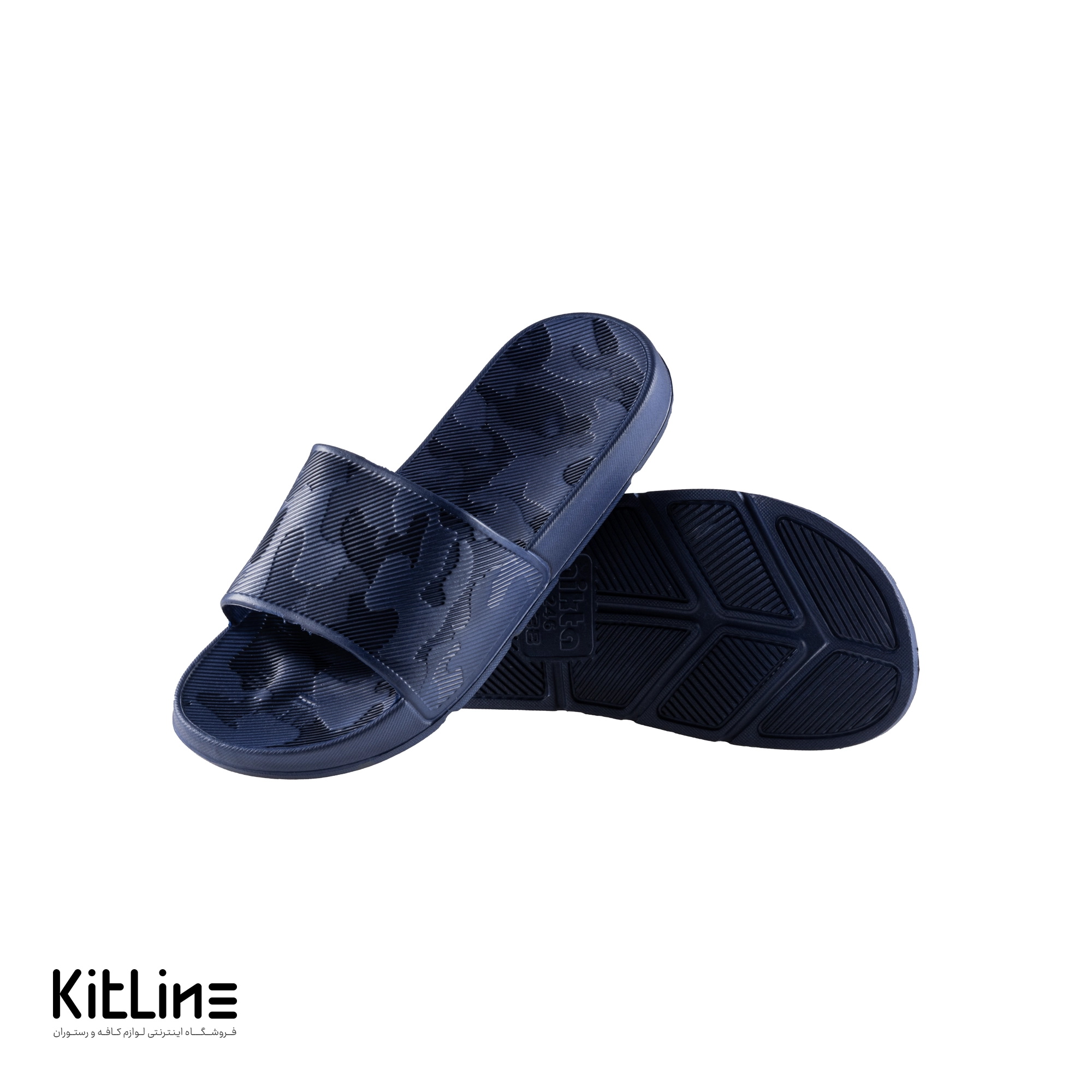 دمپایی زنانه پلاستیکی سرمه ای رنگ الوان نیکتا مدل L -246-S - تصویر 3