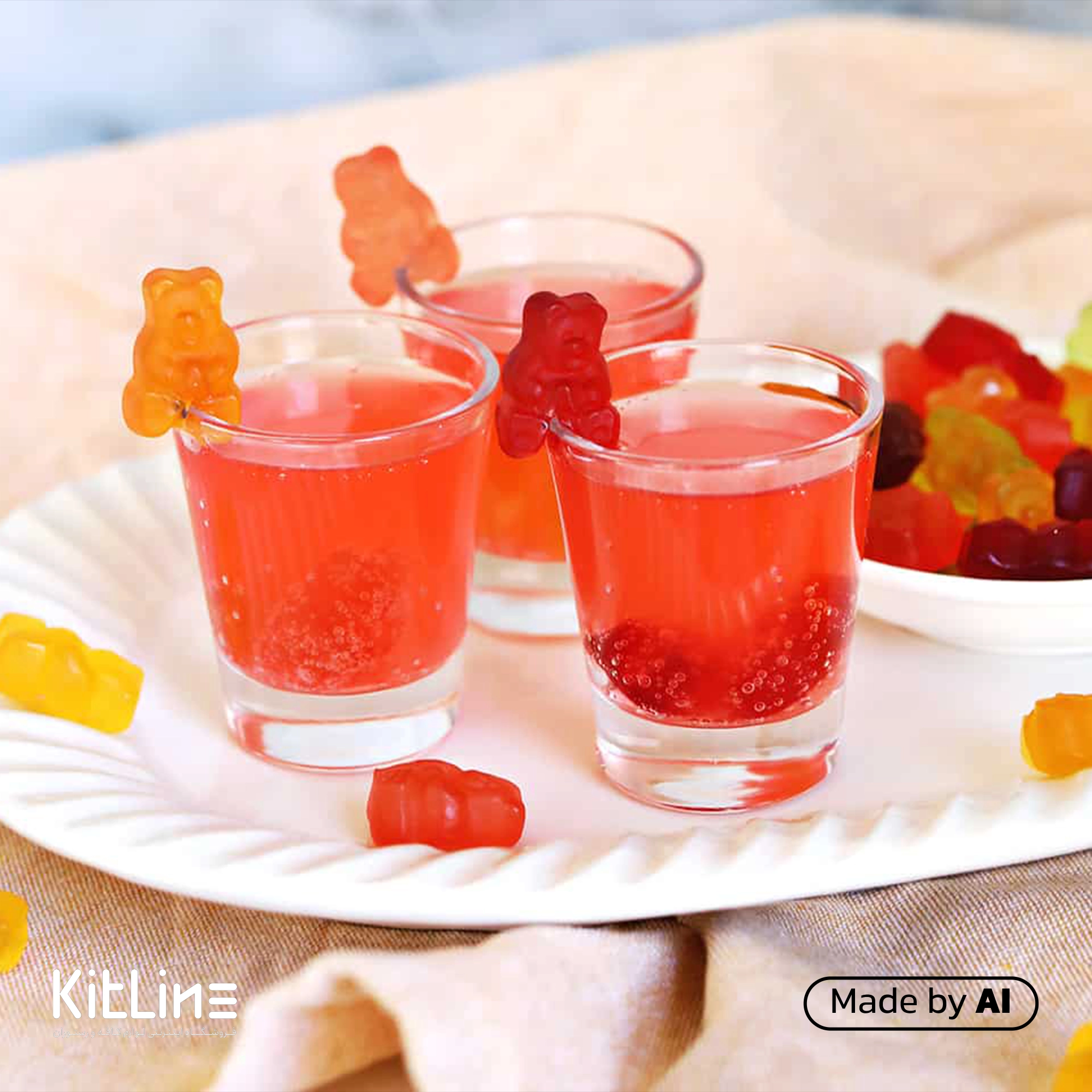 سرو نوشیدنی تهیه شده از سیروپ آدامس سن ایچ ۸۴۰ میلیتری