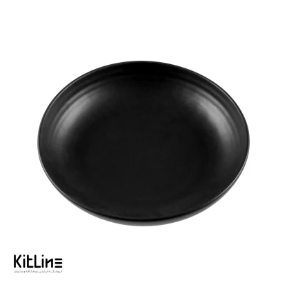 ظرف سالاد پایه دار پرسلین ۲۳ سانتیمتری مشکی آرتیزان - Image 2