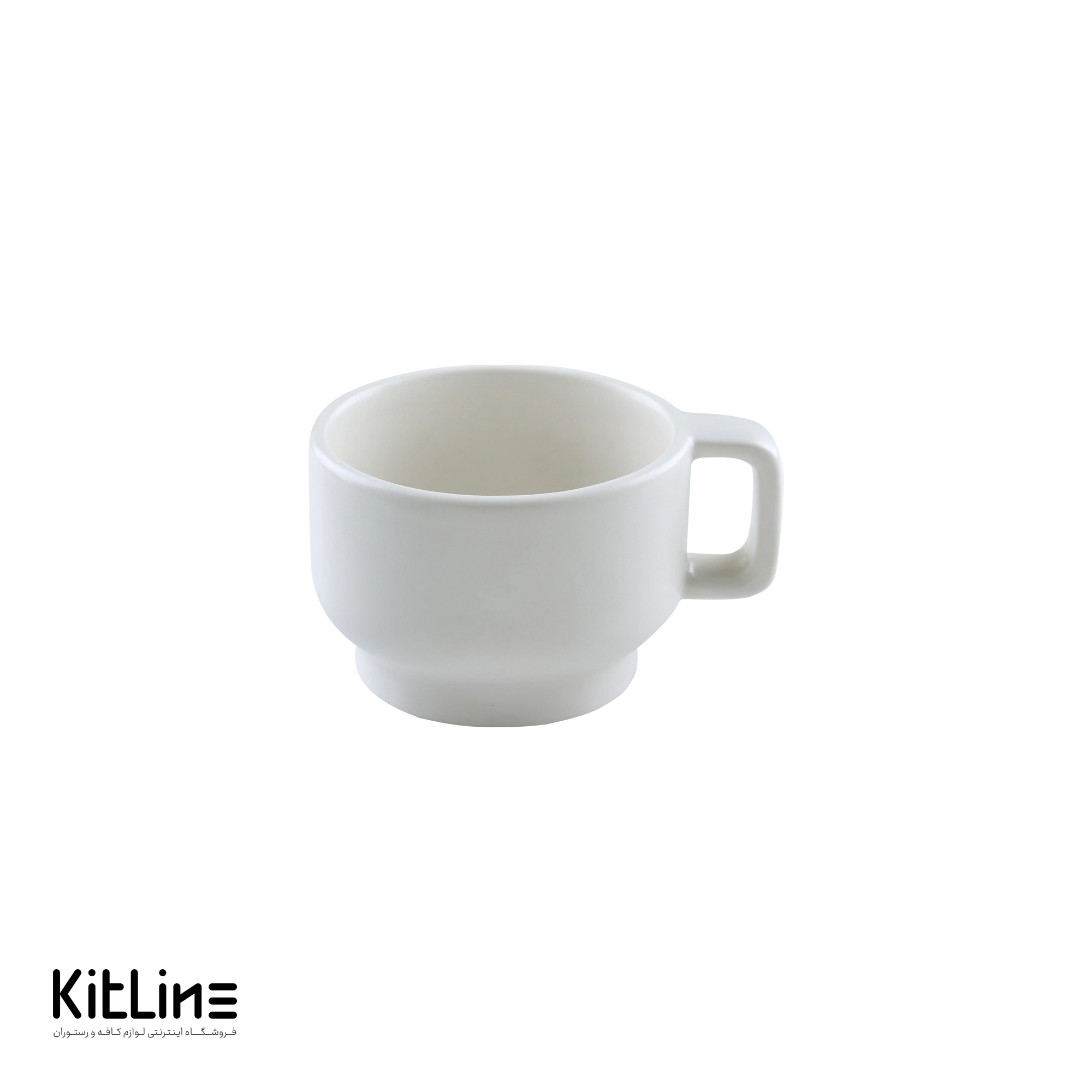 فنجان کاپوچینو پرسلین ۲۰۰ میلی لیتری با زیری سفید آرتیزان مدل کفا - تصویر 5
