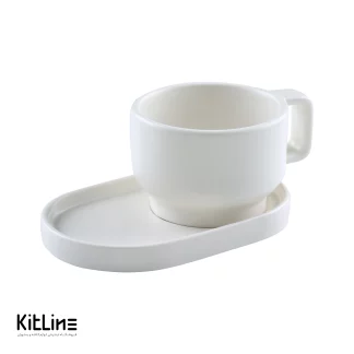 فنجان کاپوچینو پرسلین سفید آرتیزان مدل کفا-خرید فنجان کاپوچینو سفید آرتیزان-فنجان پرسلین سرو کاپوچینو سفید