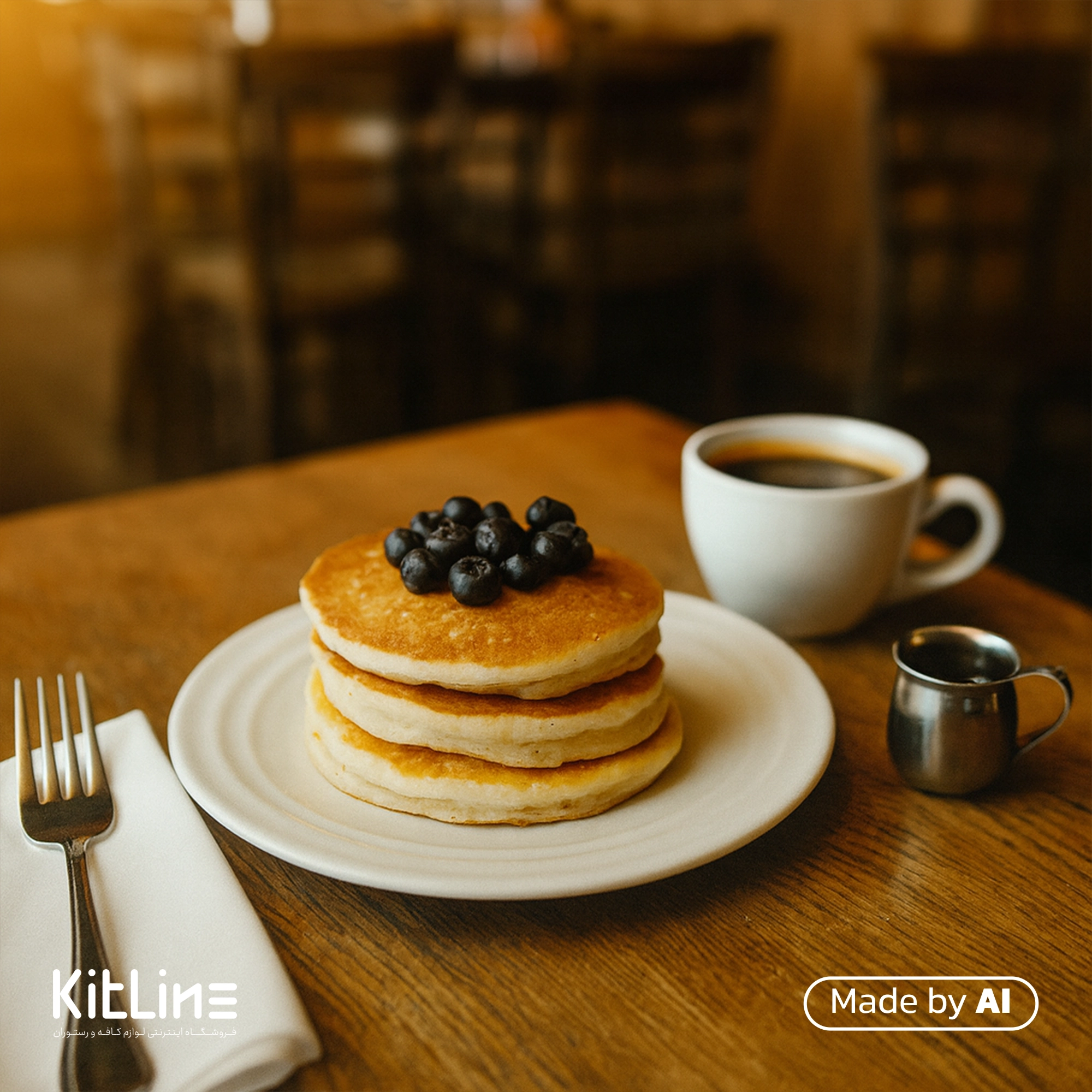 پیشدستی پرسلین ۲۱ سانتیمتری سفید آرتیزان مدل رینگ که د آن پنگیگ سرو شده است.