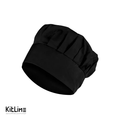 کلاه سرآشپز مشکی تک فرم - تصویر 3