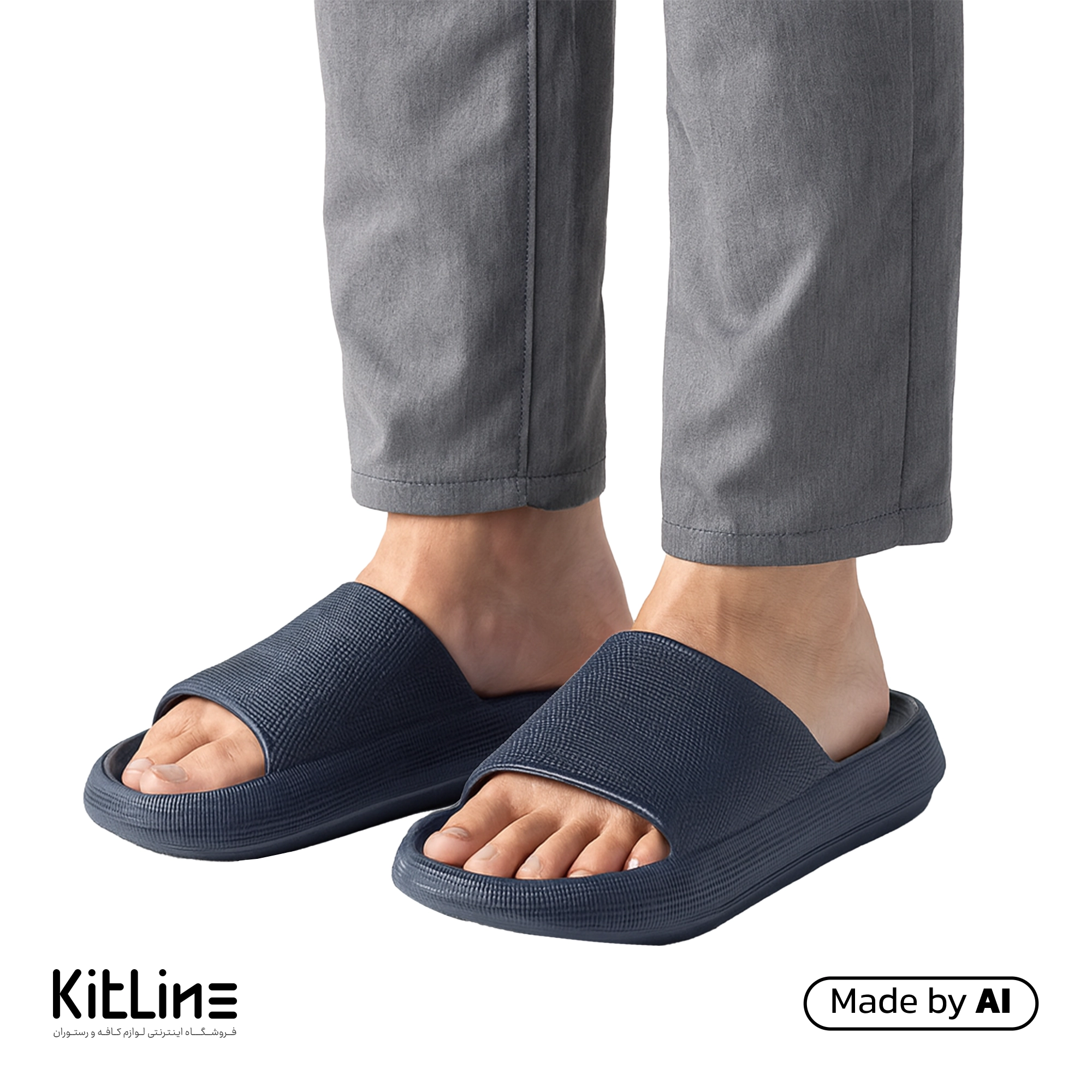 دمپایی مردانه سرمه ای نیکتا مدل M-183-S--خرید دمپایی مردانه سرمه ای نیکتا-دمپایی آشپزخانه سرمه ای نیکتا