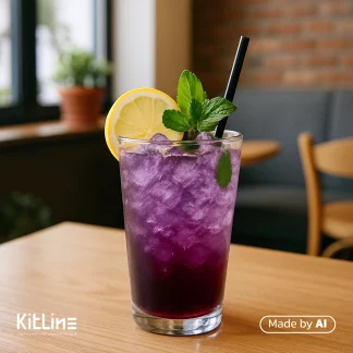 سیروپ بلک گام لوکس کاسیت ۷۵۰ میلی لیتری که با آن یک نوشیدنی جذاب تهیه شده است.