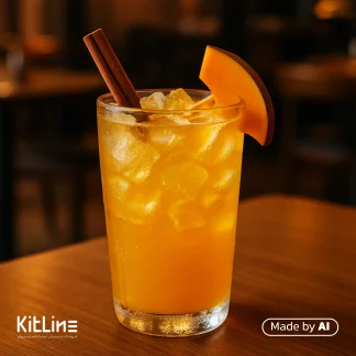 سیروپ پامکین (کدو حلوایی) لوکس کاسیت ۷۵۰ میلی لیتری که با آن یک نوشیدنی کدو حلوایی جذاب تهیه شده است.