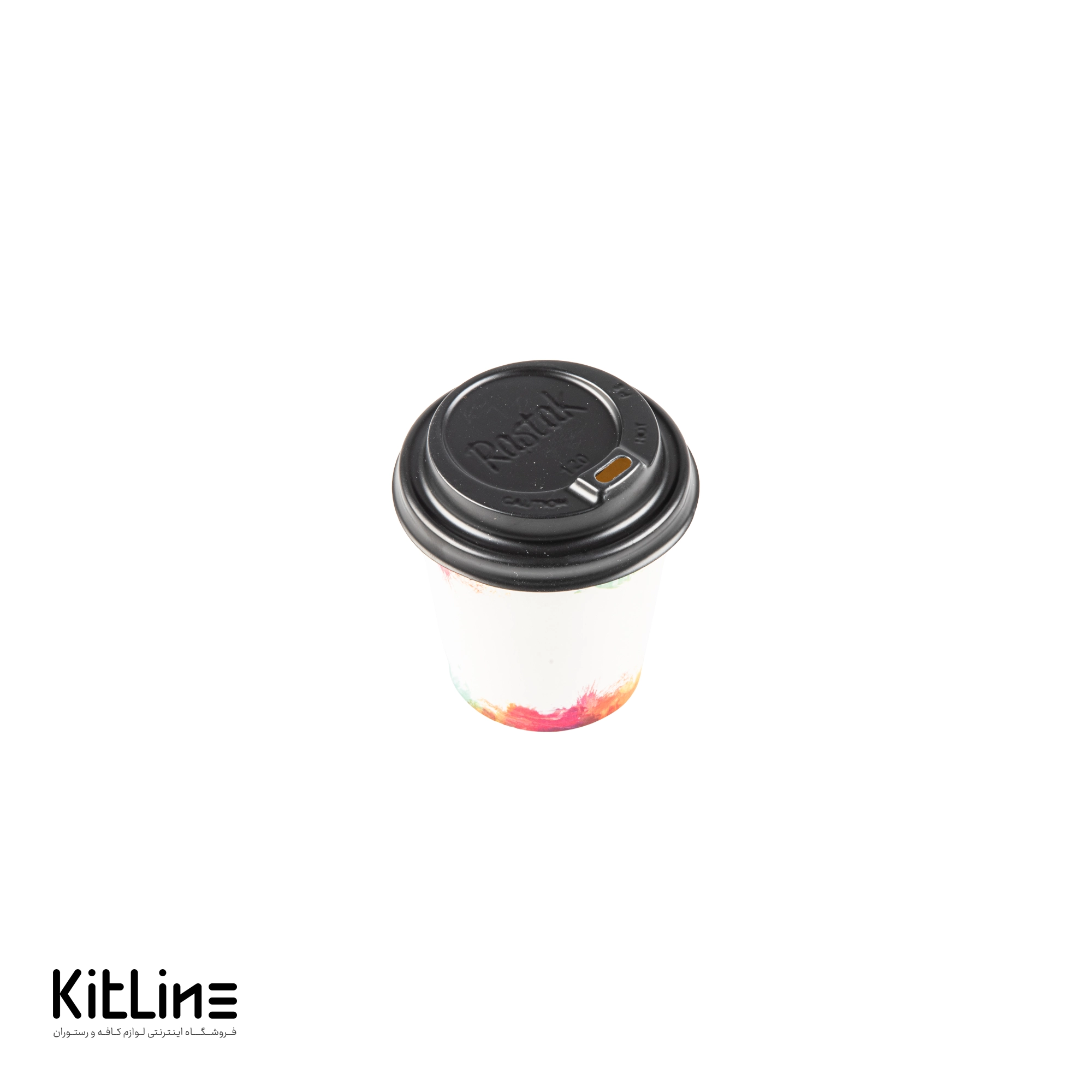 لیوان کاغذی یکبار مصرف دو جداره ۱۲۰ میلی لیتری سفید همراه با درب رستاک (کارتن۵۰۰ عددی) - تصویر 2