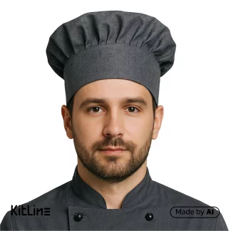 باکیفیت ترین کلاه پفکی ملانژ طوسی روشن پوشاکو/ خرید کلاه پفکی ملانژ طوسی روشن پوشاکو از سایت کیت لاین/ارزان ترین کلاه آشپزی طوسی پوشاکو