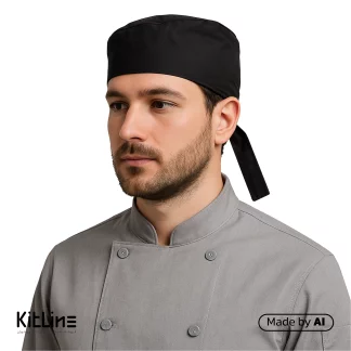 کلاه گرد بنددار ترگال توری مشکی پوشاکو