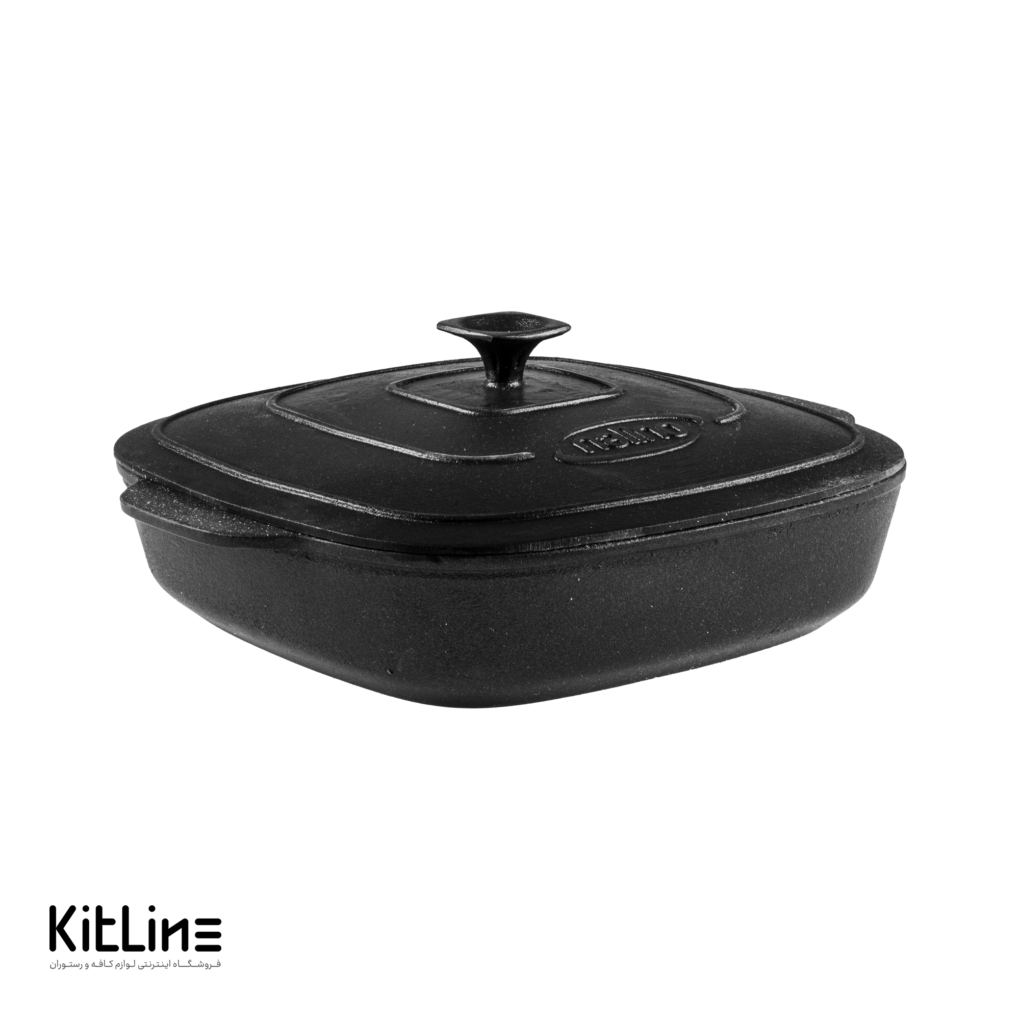 تابه مربعی چدن سایز ۲۸ درب دار نالینو مدل آدرینا (Adrina) - تصویر 3