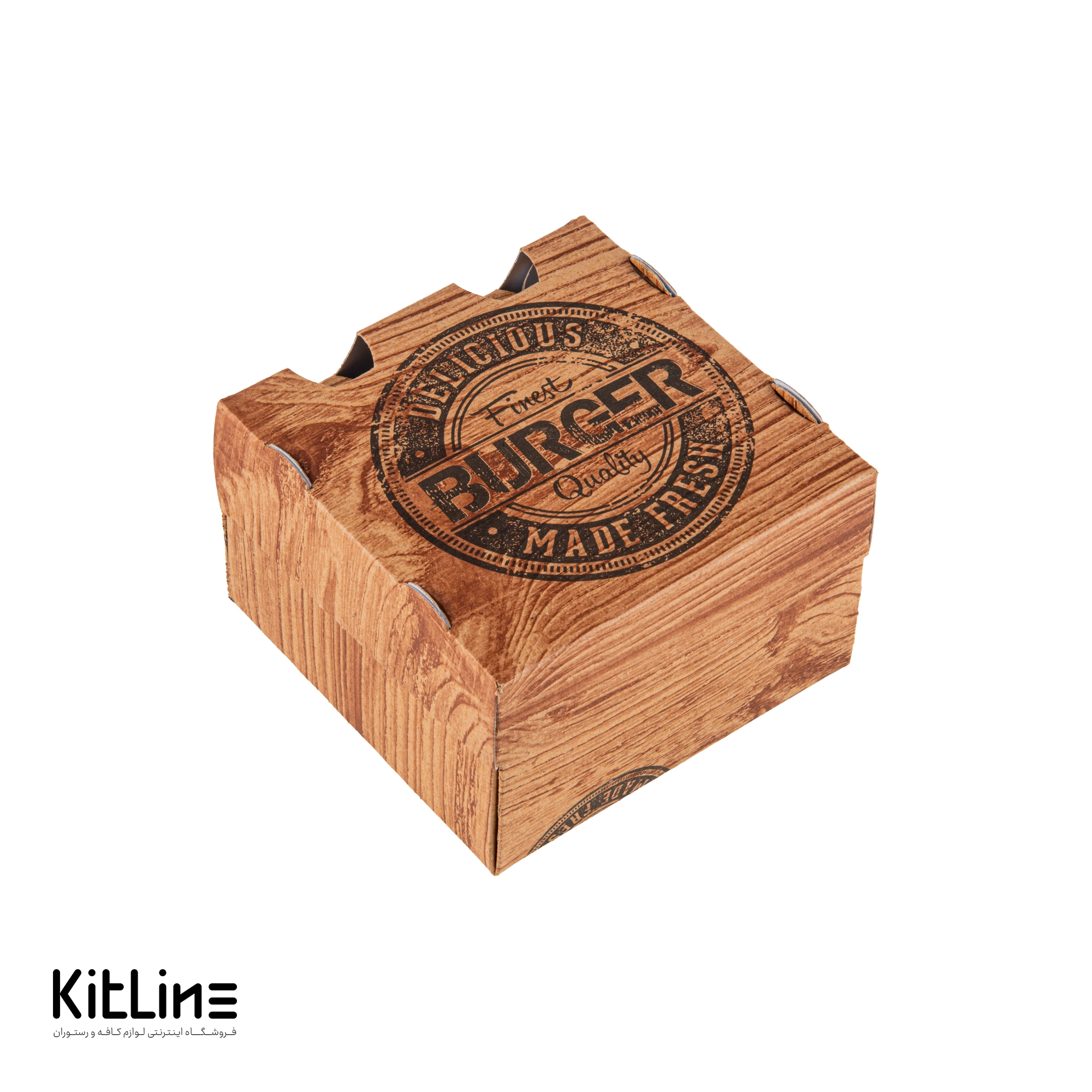 جعبه همبرگر سفره ای کرافت طرح چوب جلوه آفتاب (کارتن ۱۵۰ عددی) - تصویر 3