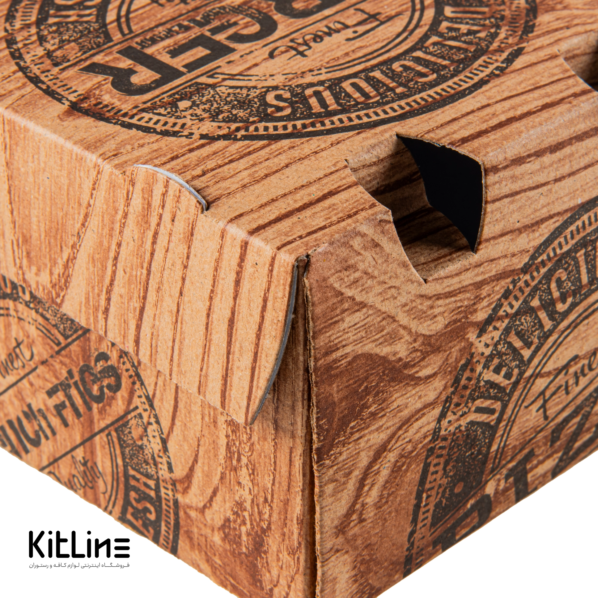 جعبه همبرگر سفره ای کرافت طرح چوب جلوه آفتاب (کارتن ۱۵۰ عددی) - تصویر 6