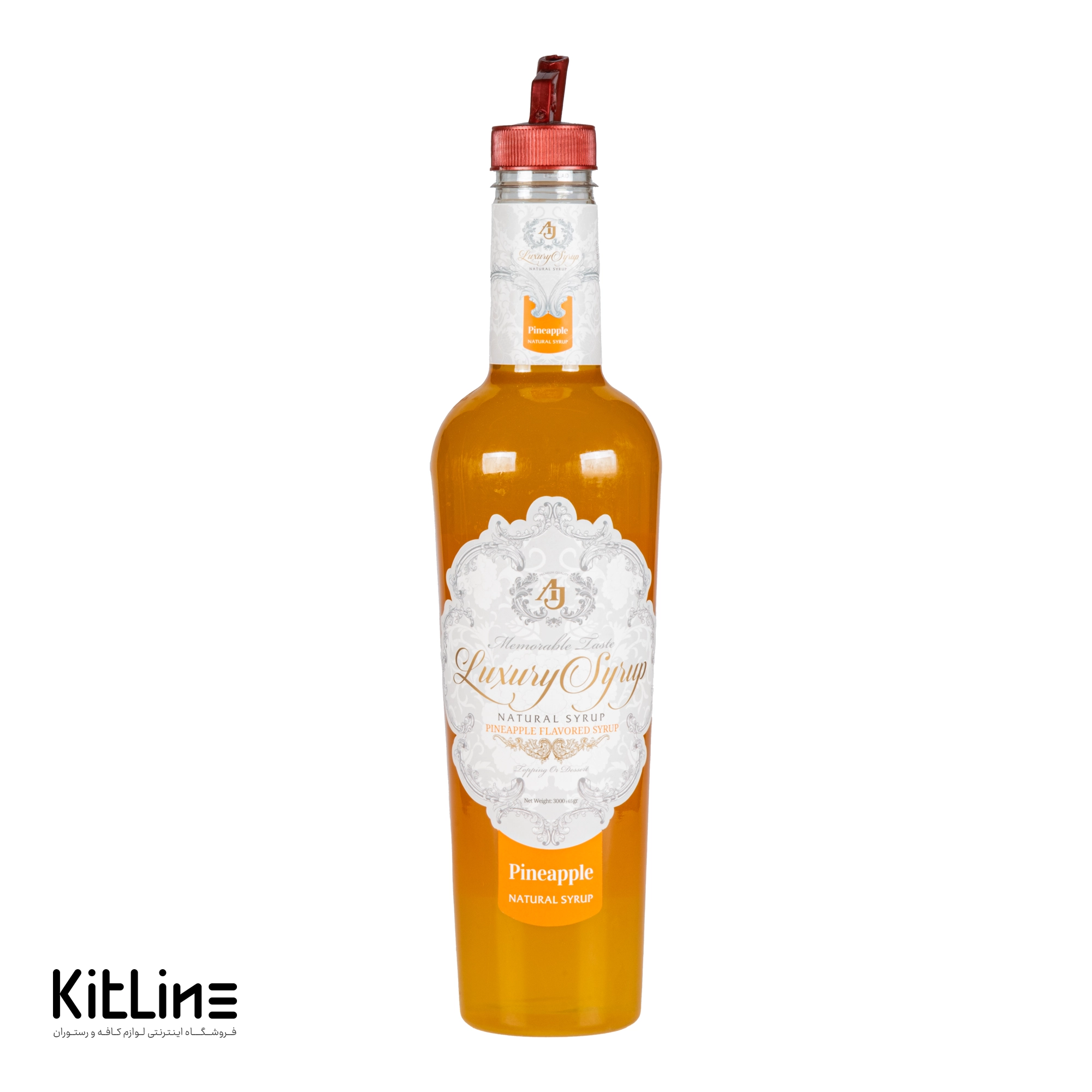 ارزان ترین سیروپ آناناس ای جی لاکچری/ خرید سیروپ گل آناناس جی لاکچری ۳۰۰۰ گرمی از سایت کیت لاین/ باکیفیت ترین سیروپ آناناس کافی شاپی ای جی لاکچری