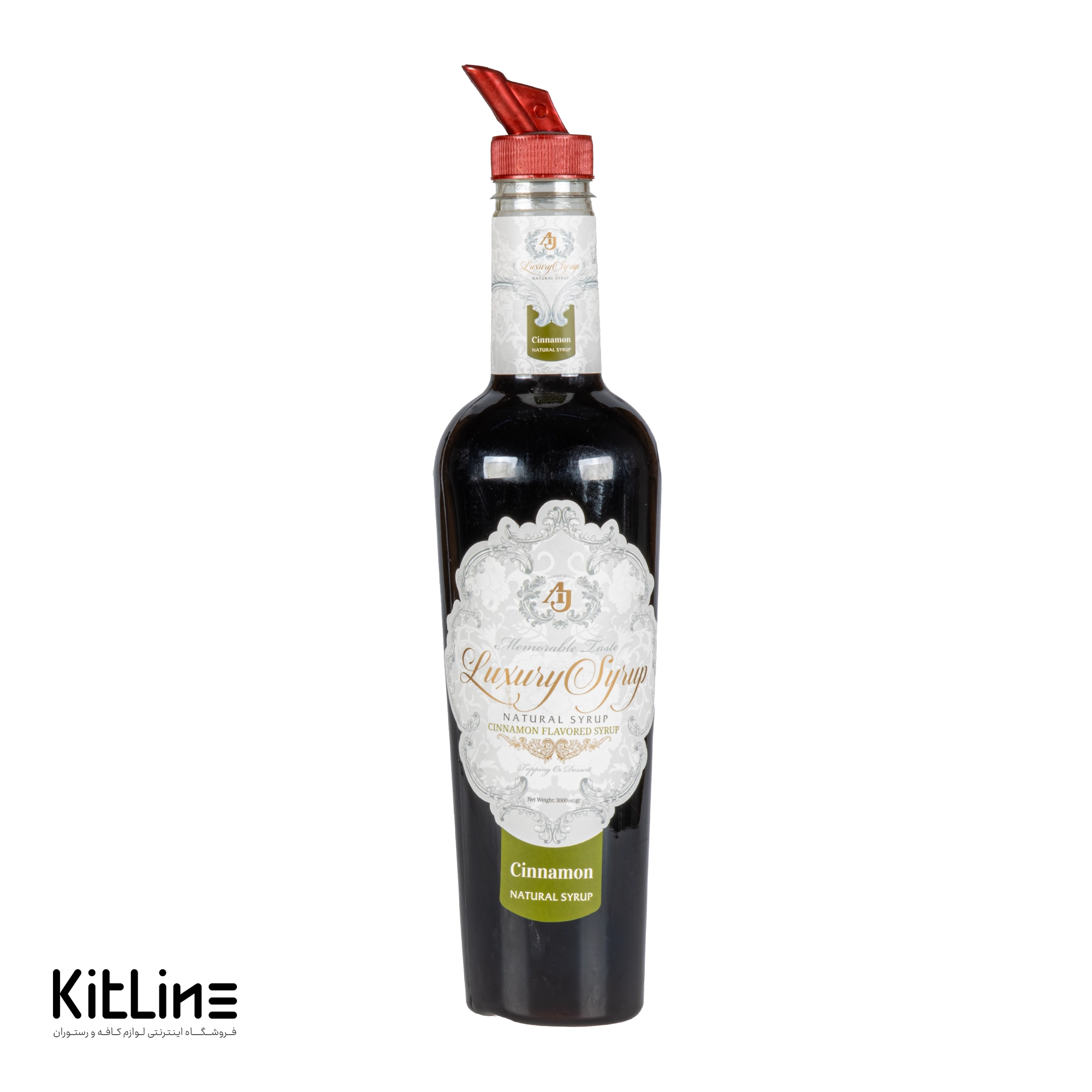 ارزان ترین سیروپ دارچین ای جی لاکچری/ خرید سیروپ دارچین ای جی لاکچری ۳۰۰۰ گرمی از سایت کیت لاین/ باکیفیت ترین سیروپ دارچین کافی شاپی ای جی لاکچری