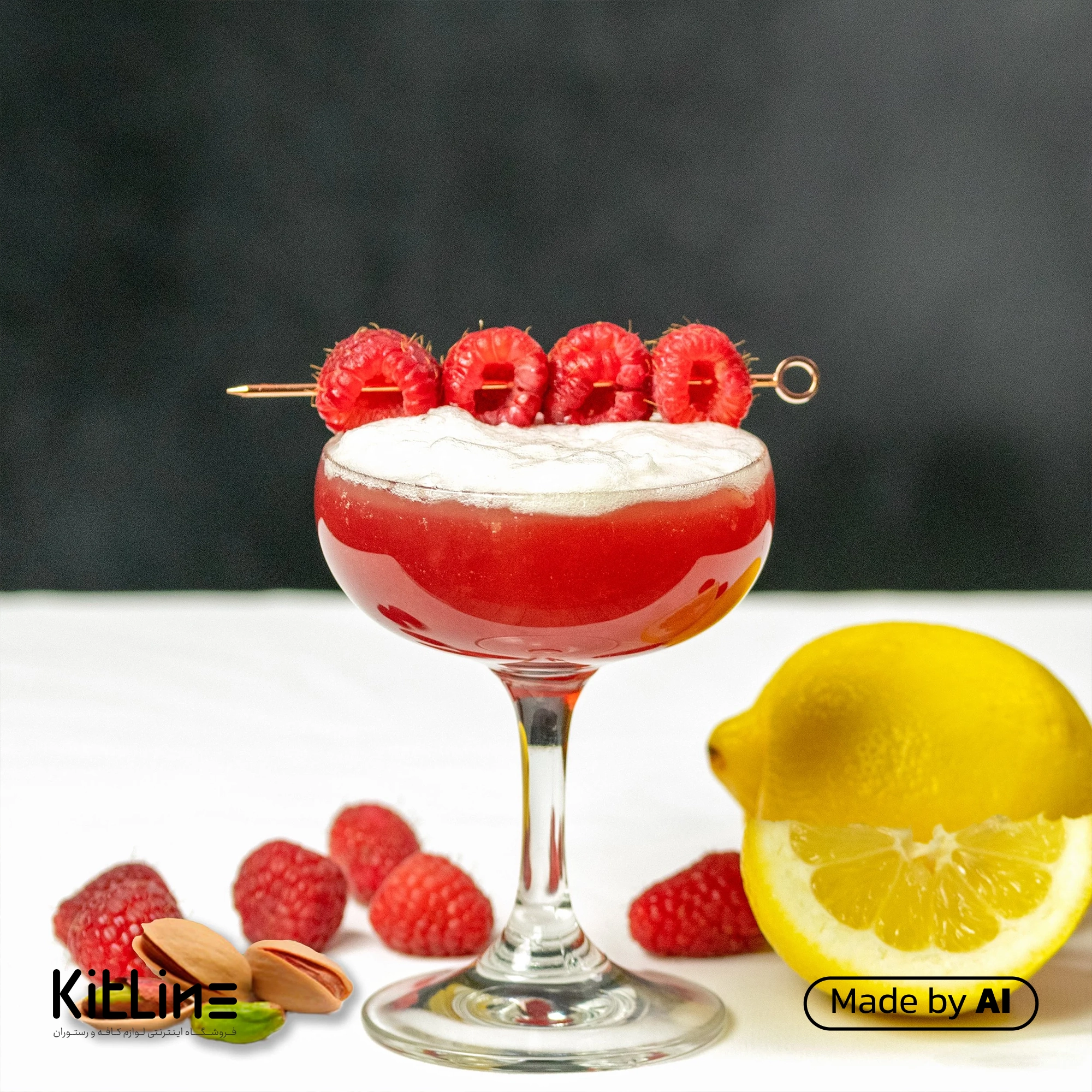 با استفاده از سیروپ رزبری ای جی لاکچری (AJ Luxury) ۳۰۰۰ گرمی یک کوکتل بسیار خوش طعم تهیه شده است.