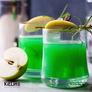 یک نوشیدنی سیب بسیار خوش طعم که با سیروپ سیب ترش ای جی لاکچری (AJ Luxury) ۳۰۰۰ گرمی تهیه شده است.