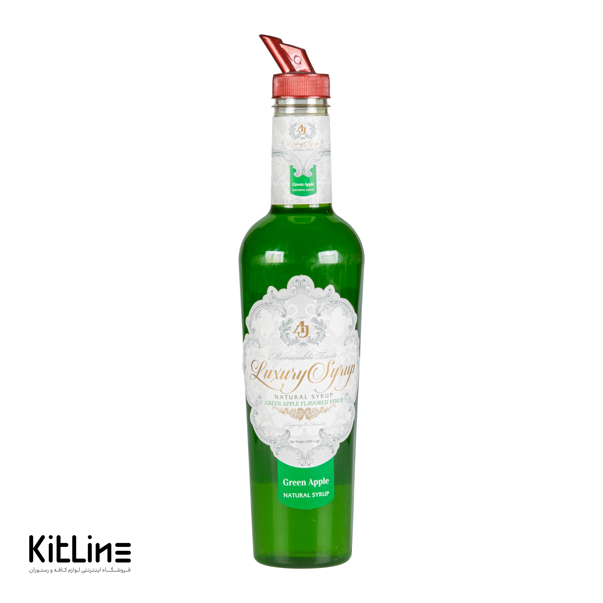 ارزان ترین سیروپ سیب ترش جی لاکچری/ خرید سیروپ سیب ترش ای جی لاکچری ۳۰۰۰ گرمی از سایت کیت لاین/ باکیفیت ترین سیروپ سیب ترش کافی شاپی ای جی لاکچری