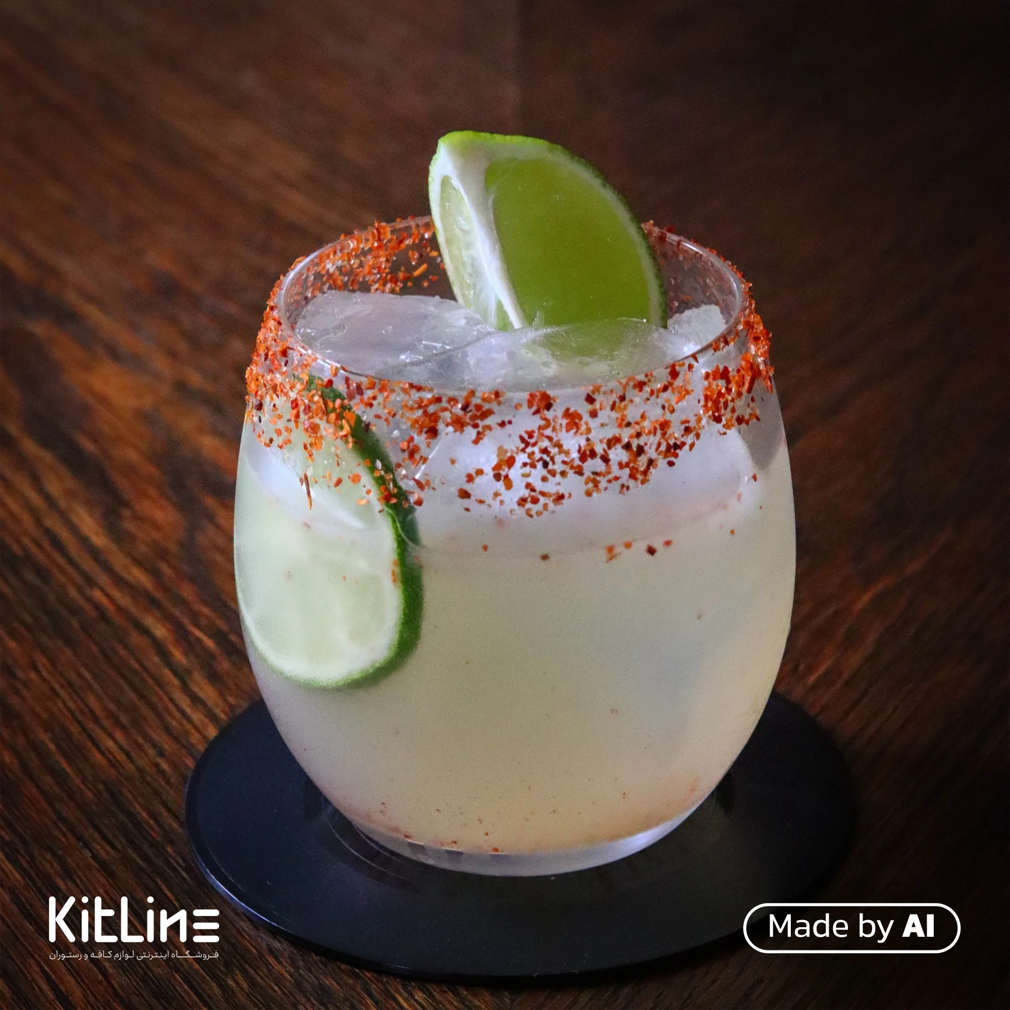 با استفاده از سیروپ لایم (لیمو سبز) ای جی لاکچری (AJ Luxury) ۳۰۰۰ گرمی یک نوشیدنی با طعم لیمو خوش رنگ طهیه شده است.