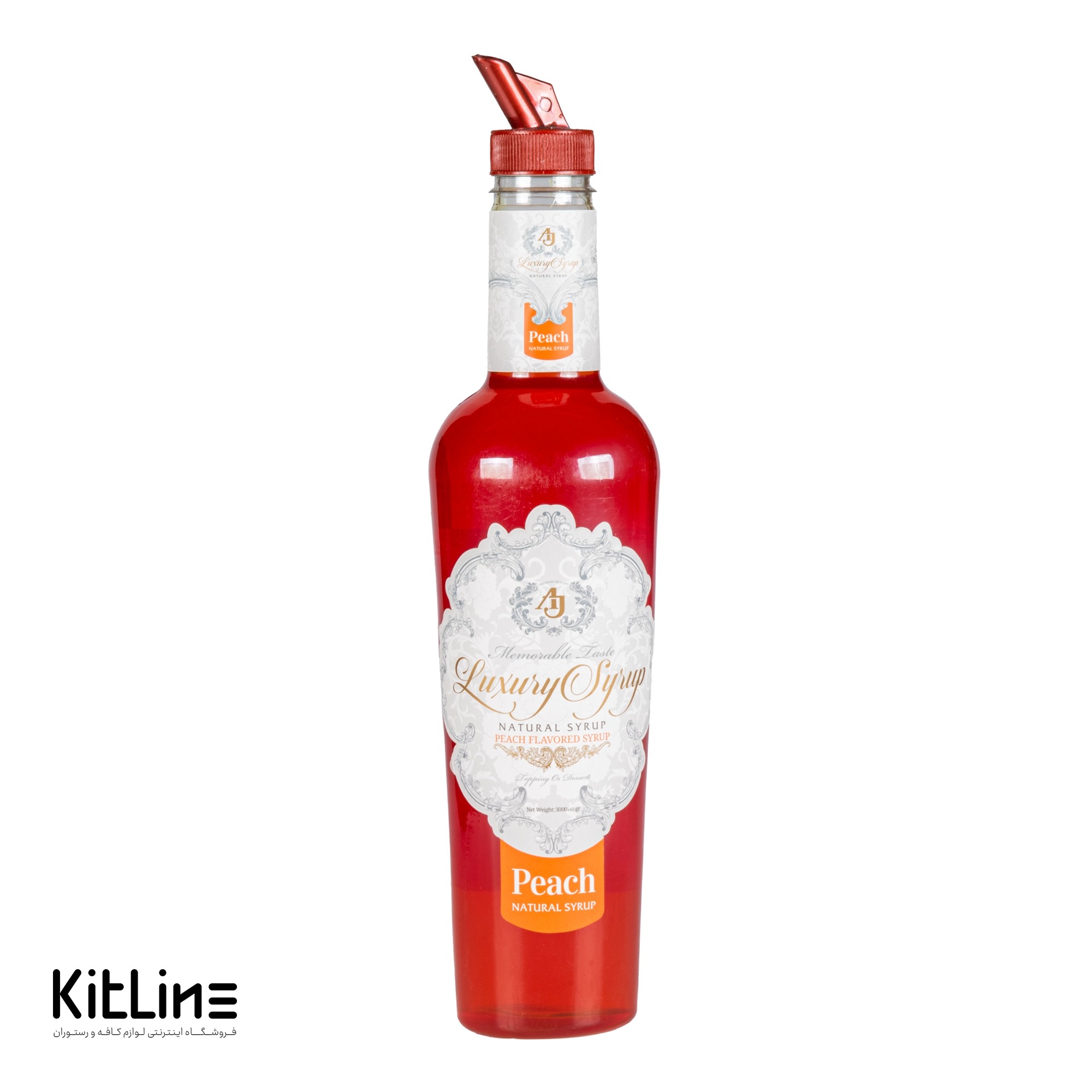 سیروپ هلو ای جی لاکچری (AJ Luxury) ۳۰۰۰ گرمی