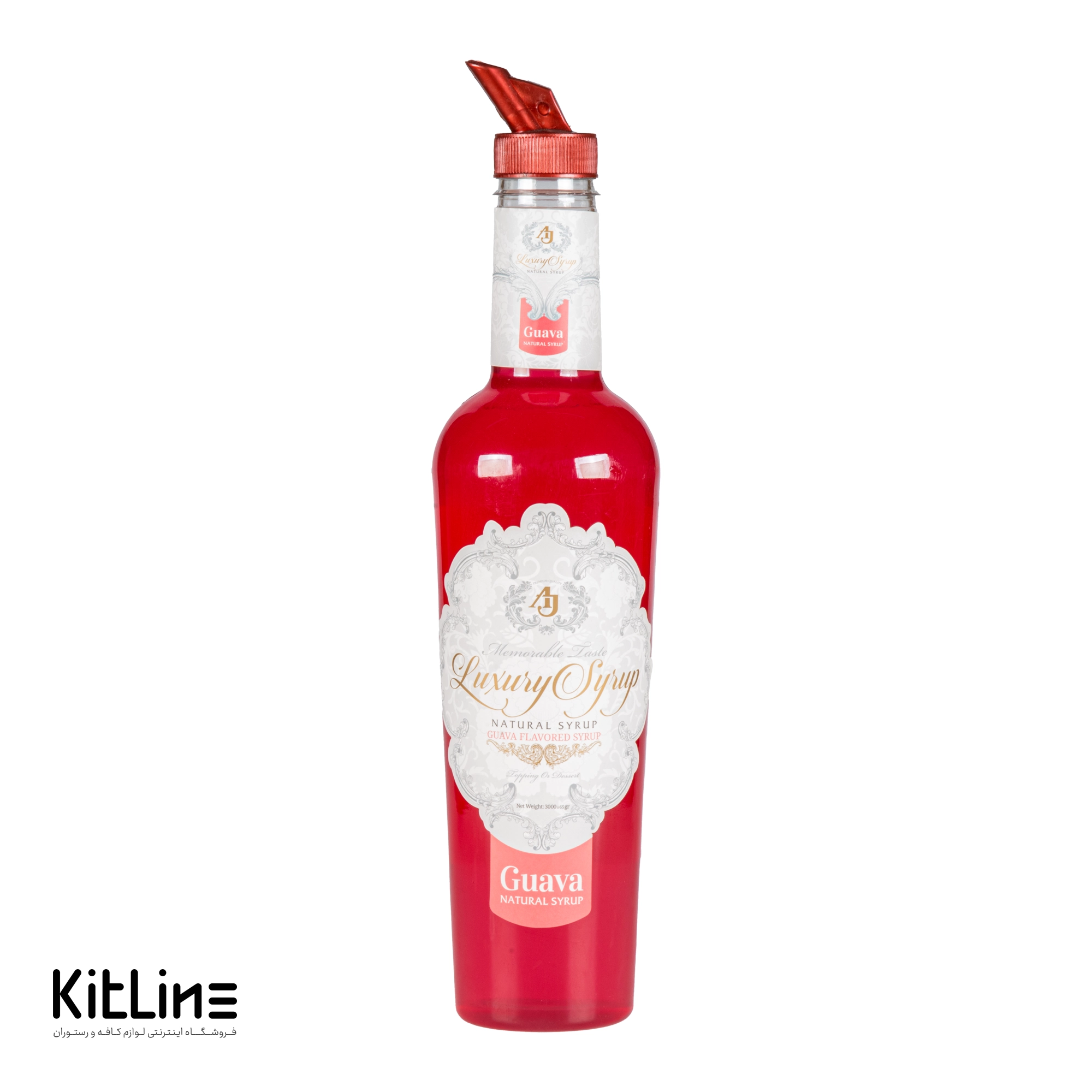 ارزان ترین سیروپ گواوا ای جی لاکچری/ خرید سیروپ گواوا ای جی لاکچری از سایت لوازم کافه و رستوران کیت لاین/ باکیفیت ترین سیروپ گواوا ۳۰۰۰ گرمی ای جی لاکچری