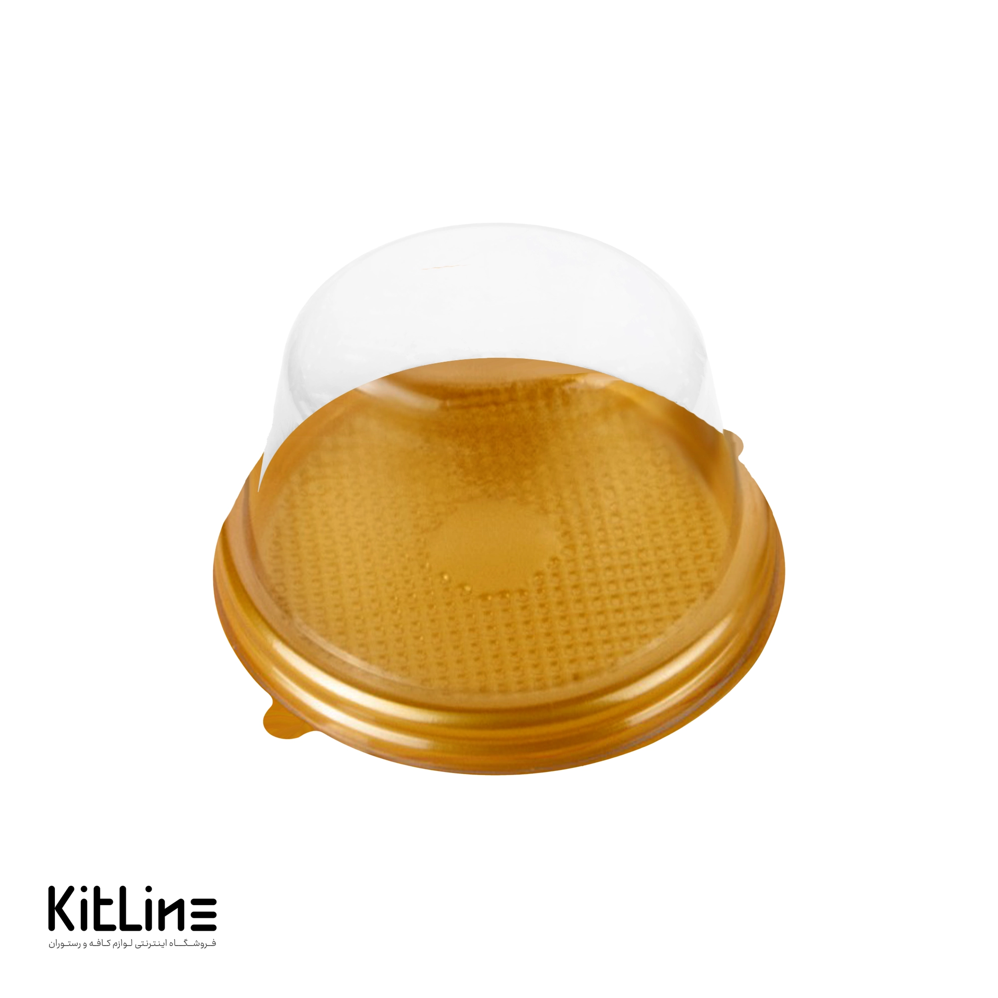 ظرف بنتو کیک یکبار مصرف گرد با زیره طلایی مات موفقی (کارتن ۴۰۰ عددی) (2)