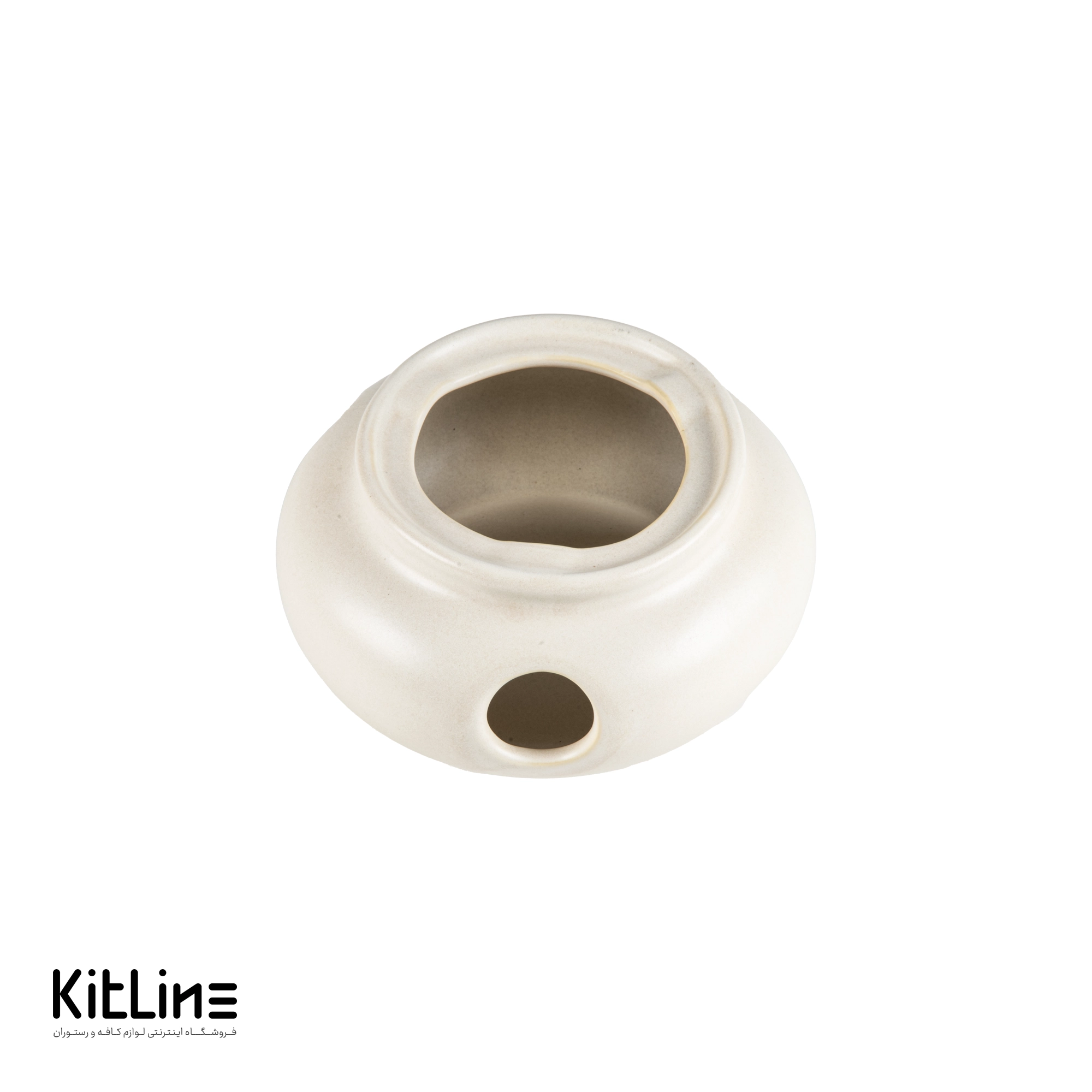 قوری وارمر دار سرامیکی شیری مات دوریکا - تصویر 4