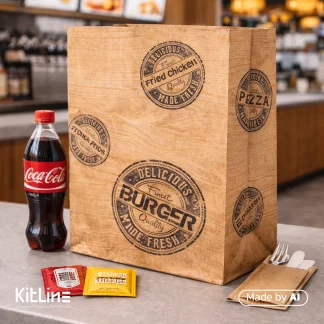 پاکت بیرون بر کرافت طرح چوب ۳۰×۴۰ سانتیمتری جلوه آفتاب (کارتن ۵۰۰ عددی)