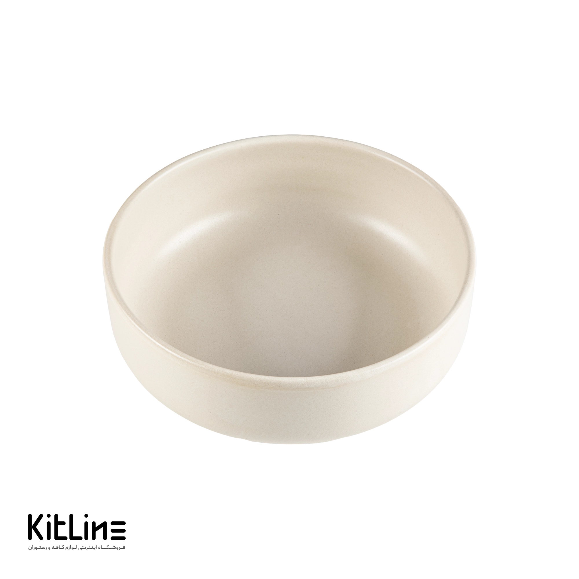 کاسه سرامیکی ۲۰ سانتیمتری شیری مات دوریکا - تصویر 2