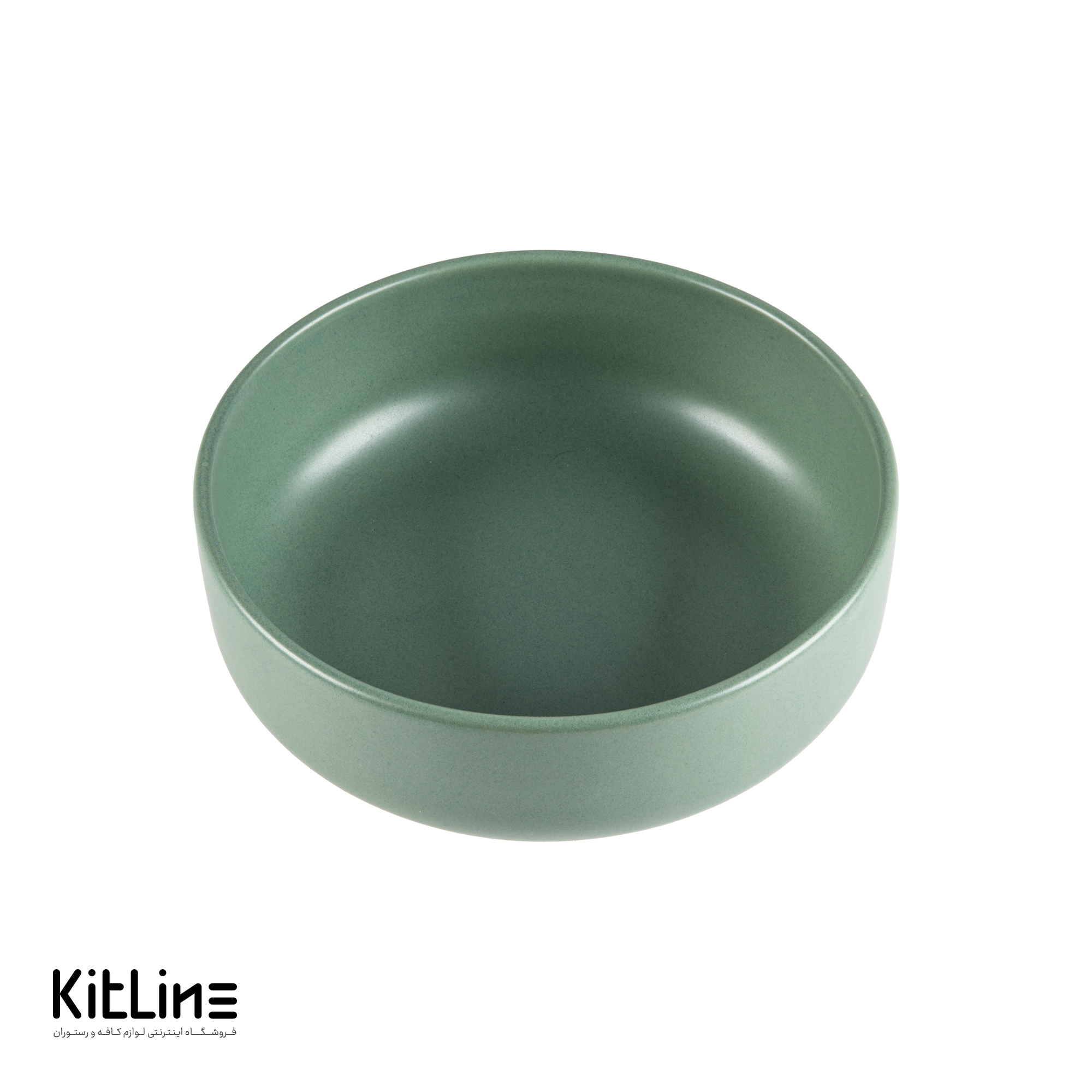 کاسه سرامیکی ۲۰ سانتیمتری یشمی مات دوریکا - تصویر 2