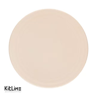 بشقاب پرسلین ۳۰ سانتیمتری کرم آرتیزان مدل رینگ-002