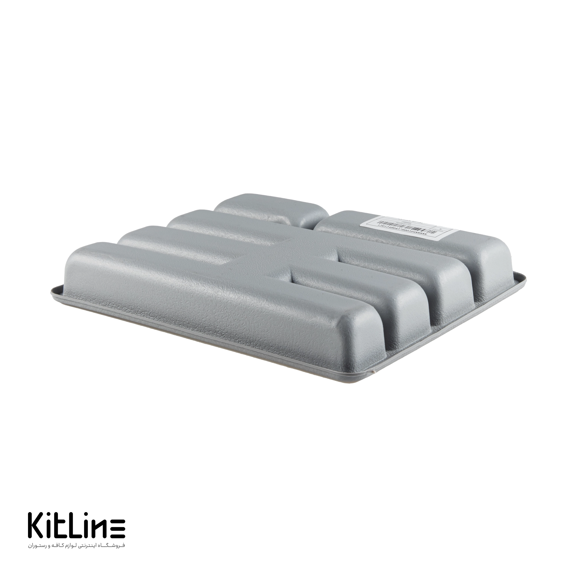 جای قاشق و چنگال طوسی پلیمری ۵ خانه ترکیبی-003